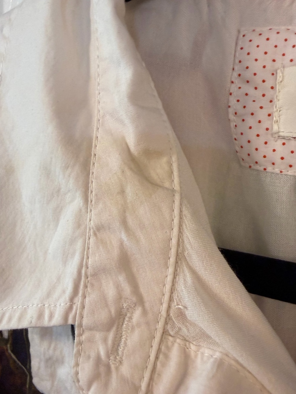 Maeve Anthropologie Floral Shirt Dress Small White Cotton Belted Midi Pockets - Picture 6 of 13